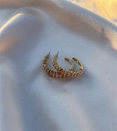 CHANEL İNCİ GOLD KÜPE