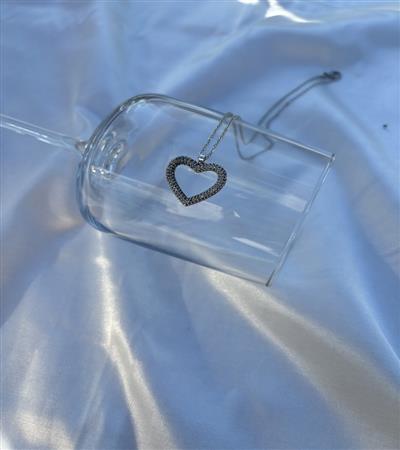 ZİRKON KALP SILVER KOLYE